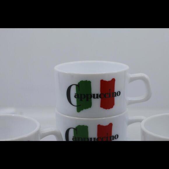 Lot of 4 Arcopal France Set of 4 Maxwell House Small Cappuccino Cups #1 - Picture 5 of 8